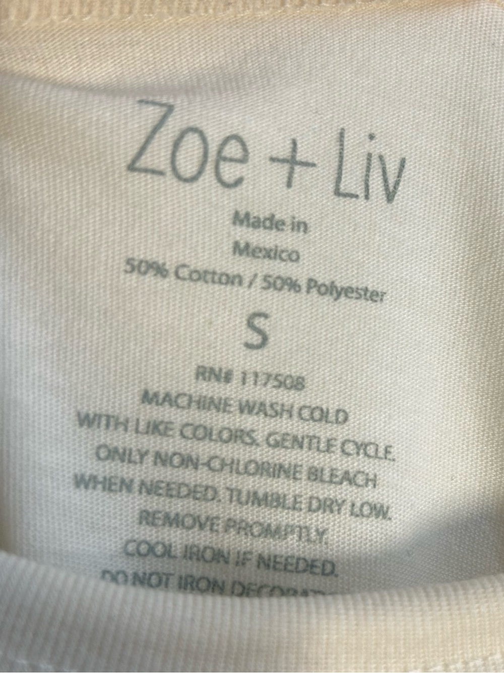 NWT Women’s Small Ivory Cottagecore Wildflower Relaxed Fit Casual T-shirt - Picture 6 of 6